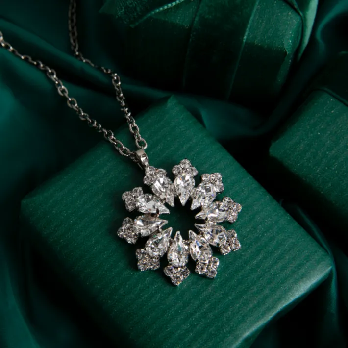 Royal Collection Shop Crystal Decagon Pendant* Necklaces