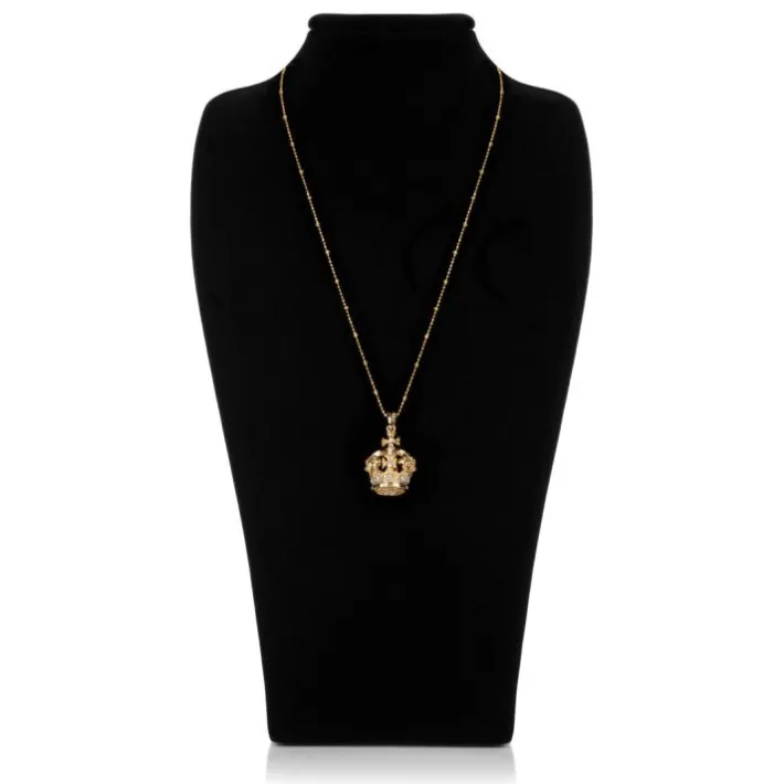 Royal Collection Shop Gold Crown Necklace* Necklaces