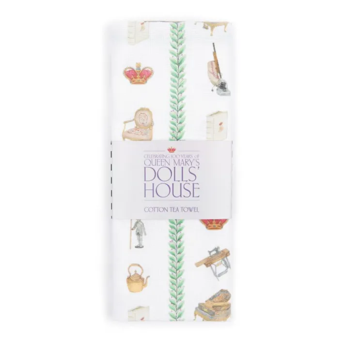 Royal Collection Shop Queen Mary'S Dolls' House Tea Towel* Home Linens