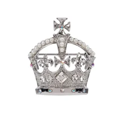 Royal Collection Shop Silver Crown Brooch* Brooches