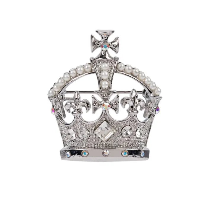 Royal Collection Shop Silver Crown Brooch* Brooches