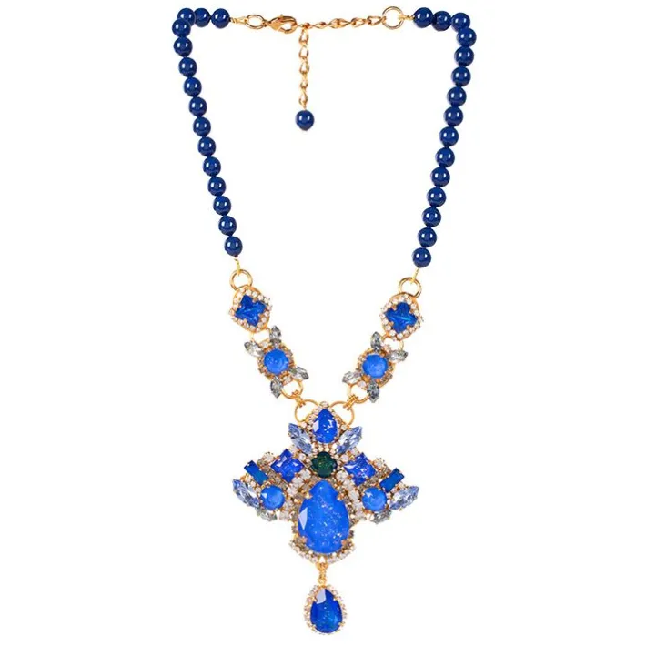 Royal Collection Shop Vicki Sarge Large Blue Necklace* Vicki Sarge