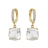 Royal Collection Shop White Square Crystal Earrings* Earrings